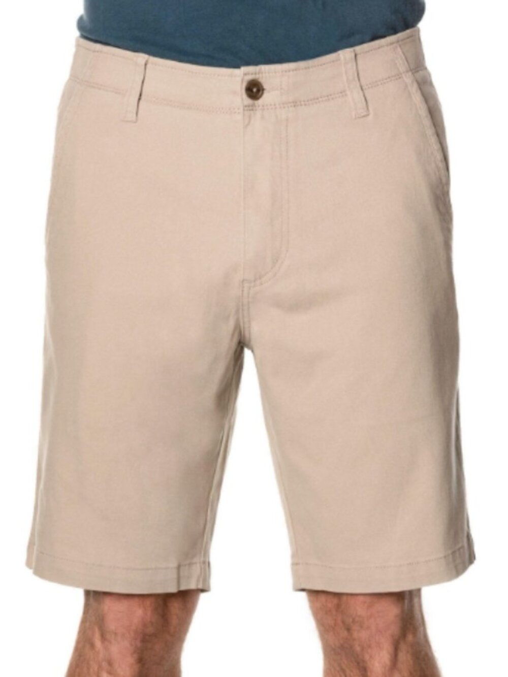 Iron Flex Men's Flat Front Khaki Shorts